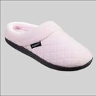 Isotoner Women's Diamond Quilted Microterry Hoodback Slippers -