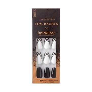 Impress Press-on Manicure Fake Nails - Tuxedo Nights