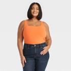 Women's Slim Fit Tank Top - Ava & Viv Orange