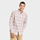 Men's Plaid Slim Fit Long Sleeve Button-down Shirt - Goodfellow & Co White/plaid