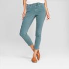 Women's High-rise Skinny Crop Jeans - Universal Thread Green