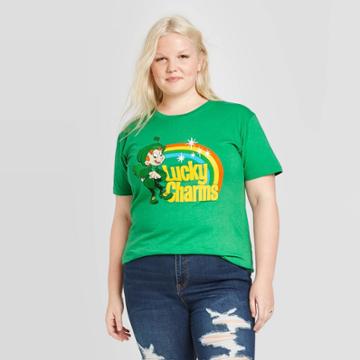 Women's General Mills Plus Size Lucky Charm Short Sleeve T-shirt (juniors') - Green 1x, Women's,