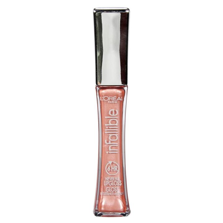 L'oreal Paris Infallible Never Fail Lip Gloss 405 Coral Sands .21 Fl Oz, Coral