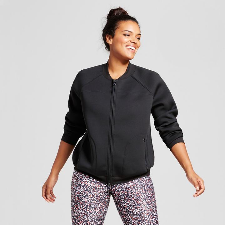 Target Plus Size Women's Plus Bomber Jacket - Joylab Black