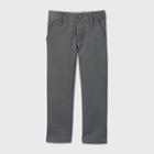Toddler Girls' Stretch Uniform Skinny Fit Chino Pants - Cat & Jack Gray