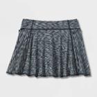 Girls' Knit Performance Skorts - All In Motion Heathered Black
