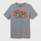 Target Pride Kids' Short Sleeve Love Unites T-shirt - Heather Xl, Boy's, Gray