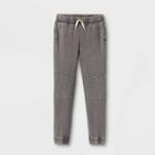 Boys' Moto Knit Jogger Pants - Art Class Gray