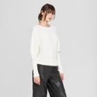 Women's Long Leg Of Mutten Sleeve Pullover Sweater - Prologue Cream