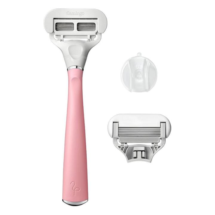 Flamingo Women's 5-blade Razor With Replacement Blade Cartridge - Desert Rose, Women's