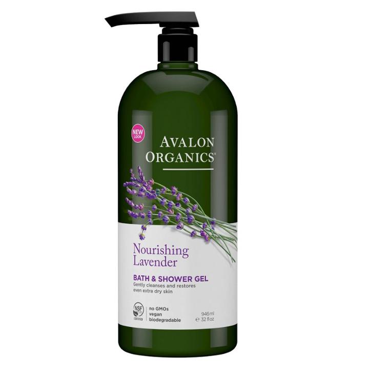 Avalon Organics Avalon Lavender Bath & Shower Gel- 32oz, Adult Unisex