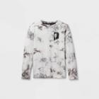 Boys' Tie-dye Skate Graphic Long Sleeve T-shirt - Art Class White