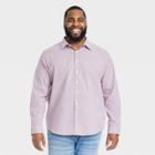 Men's Big & Tall Performance Dress Long Sleeve Button-down Shirt - Goodfellow & Co Burgundy