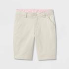 Girls' Uniform Chino Shorts - Cat & Jack Light Khaki