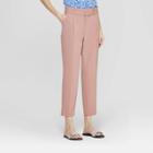 Women's Slim Fit Belted Trouser - A New Day Rose (pink)