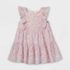 Toddler Girls' Floral Tiered Ruffle Sleeve Dress - Cat & Jack