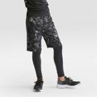 Boys' Printed Lacrosse Shorts - C9 Champion Black Xs, Hardware Gray