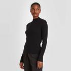 Women's High Neck Pullover Sweater - Prologue Black