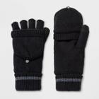 Men's Fleece Lined Convertible Gloves - Goodfellow & Co Black