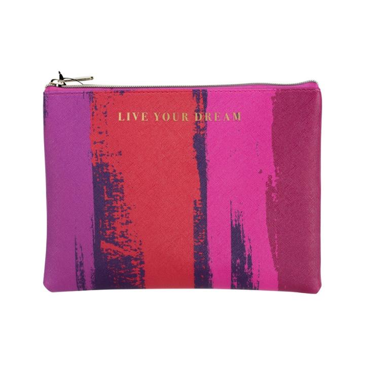 Ruby+cash Zip Cosmetic Bag - Live Your Dream