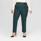 Women's Plus Size Corduroy Jogger Crop Pants - Who What Wear Pine