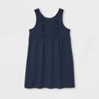 Petitegirls' Short Sleeve Pleated Uniform Tennis Dress - Cat & Jack Navy