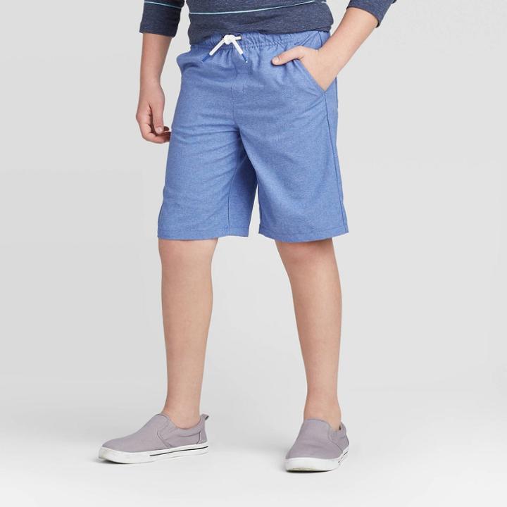 Boys' Quick Dry Chino Shorts - Cat & Jack Blue S, Boy's,