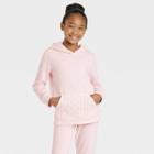 Girls' Fleece Pullover Hoodie - Cat & Jack Light Pink