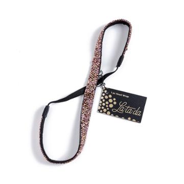 La-ta-da Pink Beaded Head Wrap - 1pc, Kids Unisex