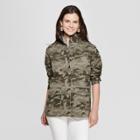 Women's Camo Print Utility Jacket - Universal Thread Green