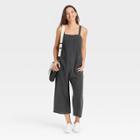 Women's Utility Cropped Jumpsuit - Universal Thread Gray