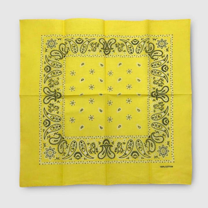 No Brand Adult Unisex Essential Bandana - Yellow