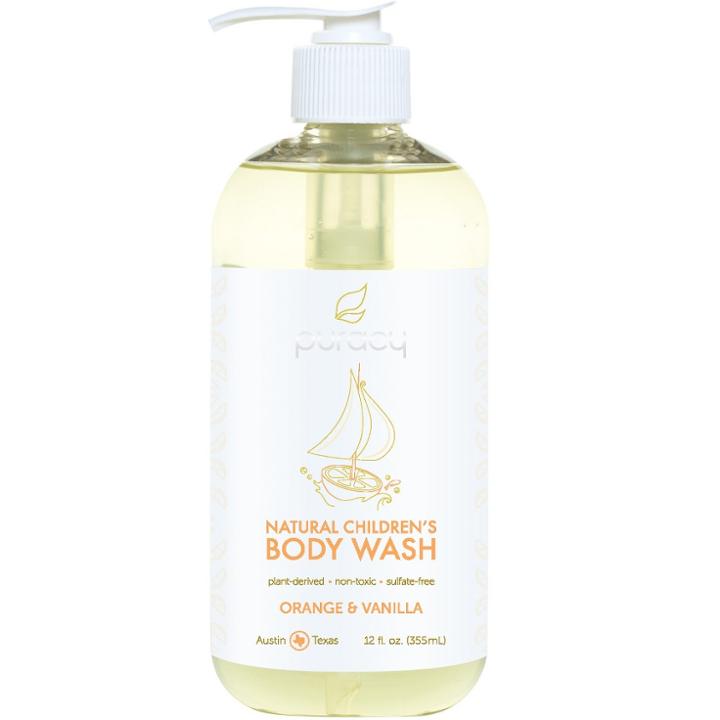 Puracy Natural Orange & Vanilla Sulfate-free Kid's Soap & Children's Body Wash