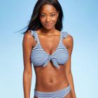Women's Ruffle Tie-front Bikini Top - Kona Sol Blue D/dd Cup
