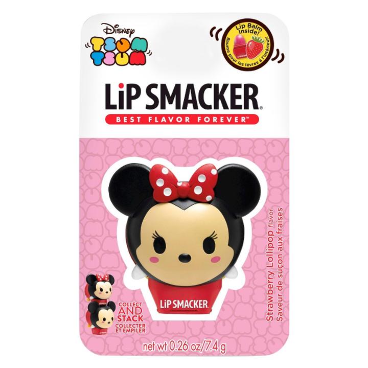 Lip Smackers Tsum Tsum Minnie Strawberry Lollipop Lip Gloss - 0.26oz, Clear
