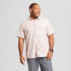 Men's Tall Short Sleeve Cotton Novelty Button-down Shirt - Goodfellow & Co Safari Rose