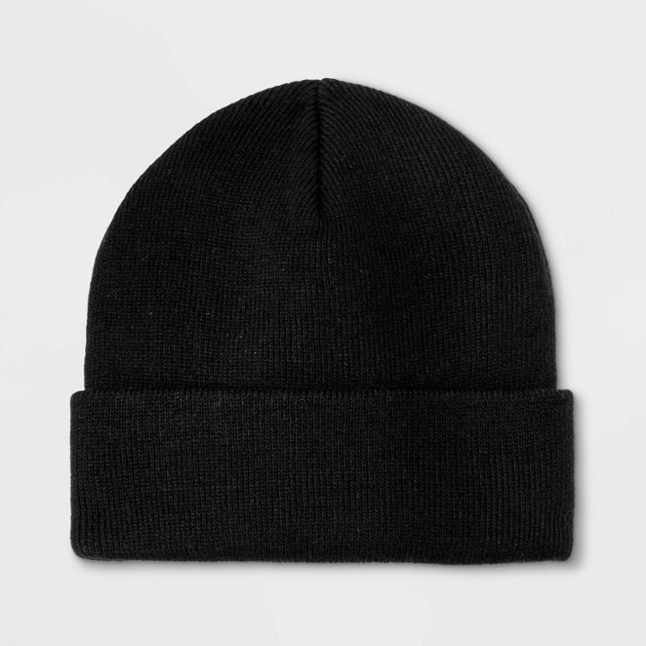 Boys' Cuffed Beanie - Cat & Jack Black