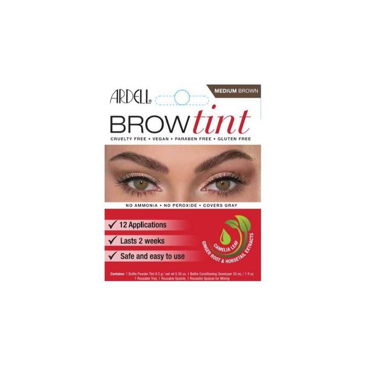 Ardell Brow Tint Medium Brown - 12ct, Adult Unisex