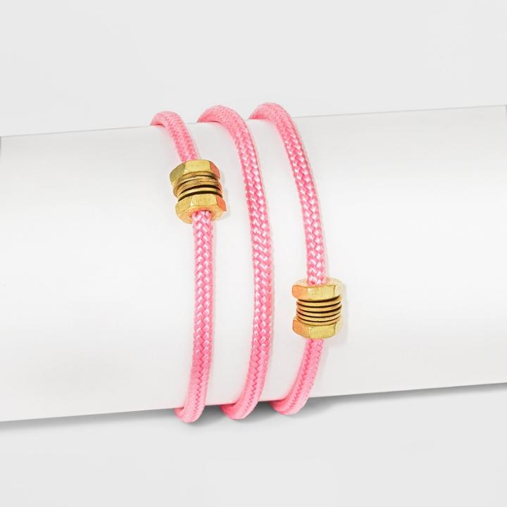Half United Honeycomb Bracelet - Rose Pink