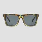 All In Motion Men's Square Tortoise Shell Print Sunglasses - All In