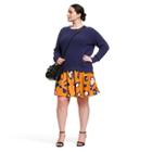 Women's Plus Size Long Sleeve Crewneck Sparkle Detail Pullover Sweater - 3.1 Phillip Lim For Target Navy 1x, Women's, Size: