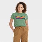 Well Worn Latino Heritage Month Women's Landscape Artwork Short Sleeve T-shirt - Green