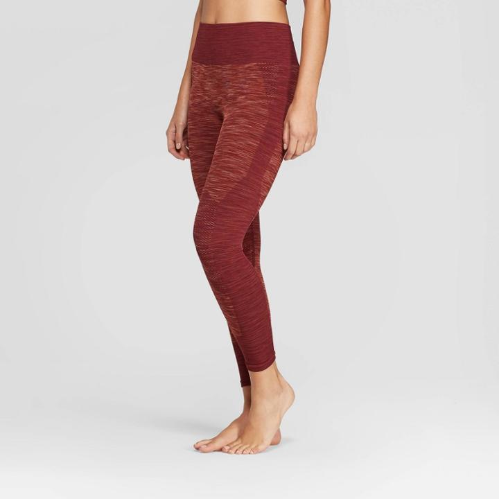 Women's High-waisted 3/4 Seamless Leggings - Joylab Port Royale/henna M,