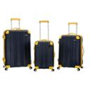 Rockland Sonic 3pc Abs Upright Hardside Carry On Luggage Set - Navy, Blue