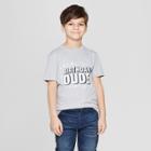 Boys' Short Sleeve Birthday Dude Graphic T-shirt - Cat & Jack Gray