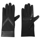 Isotoner Women's Smartdri Spandex With Quilted Hem Unlined Gloves - Black