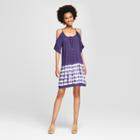 Women's Cold Shoulder Tie Dye Dress - Grayson Threads (juniors') Blue