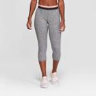 Women's Everyday Mid-rise Capri Leggings - C9 Champion Black Heather Fleck Print