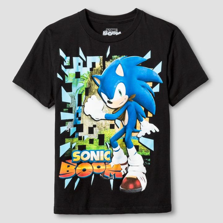 Boys' Sonic Boom Graphic T-shirt - Black