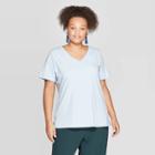Women's Plus Size Standard Fit Short Sleeve V-neck Essential T-shirt - Ava & Viv